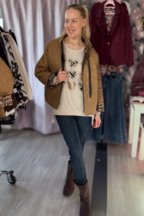 Collegepusero mikki | beige | pusero | pikku-riikka