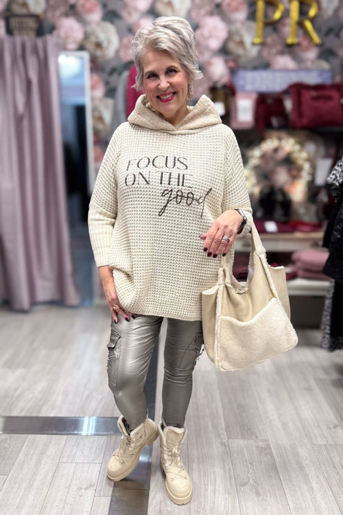 Coutatut joustavat housut cargo | hopea | housut | pikku-riikka