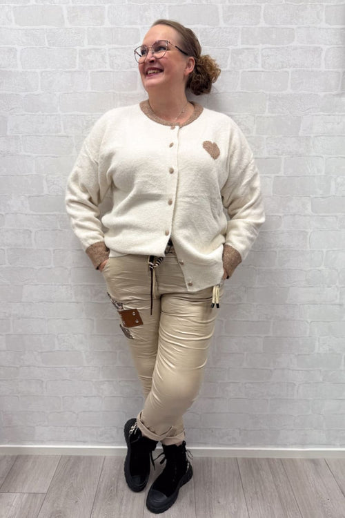 Coutatut joustavat housut koristeilla | housut | pikku-riikka