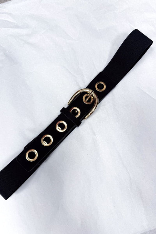 Joustovyö reikäniiteillä | musta | asusteet | pikku-riikka