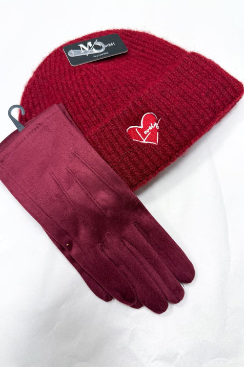 Käsineet | burgundy | asusteet | pikku-riikka