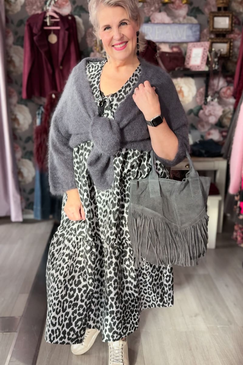 Kid mohair neuletakki sandra | harmaa | jakku | pikku-riikka