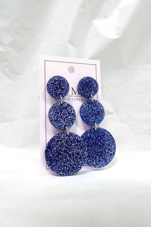 Korvakorut Glitter Blue Mimo Design | Asusteet | Pikku-riikka