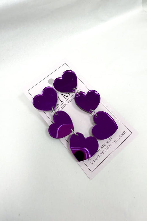 Korvakorut hearts mimo design | asusteet | pikku riikka