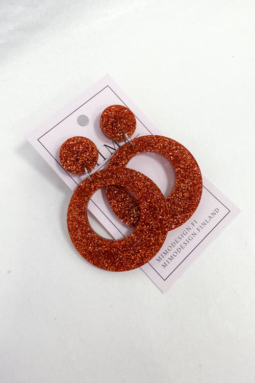 Korvakorut iso rengas burnt orange mimo design | asusteet | pikku riikka