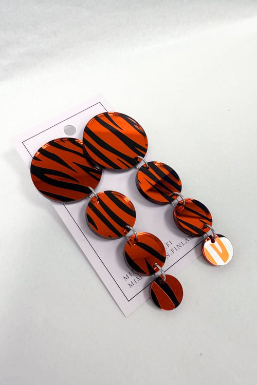 Korvakorut orange zebra mimo design | asusteet | pikku riikka
