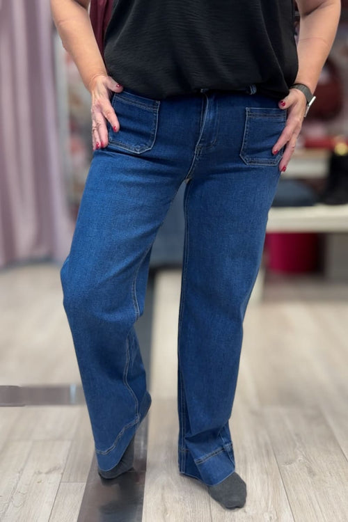 Leveälahkeiset farkut emily goodies | housut | pikku-riikka