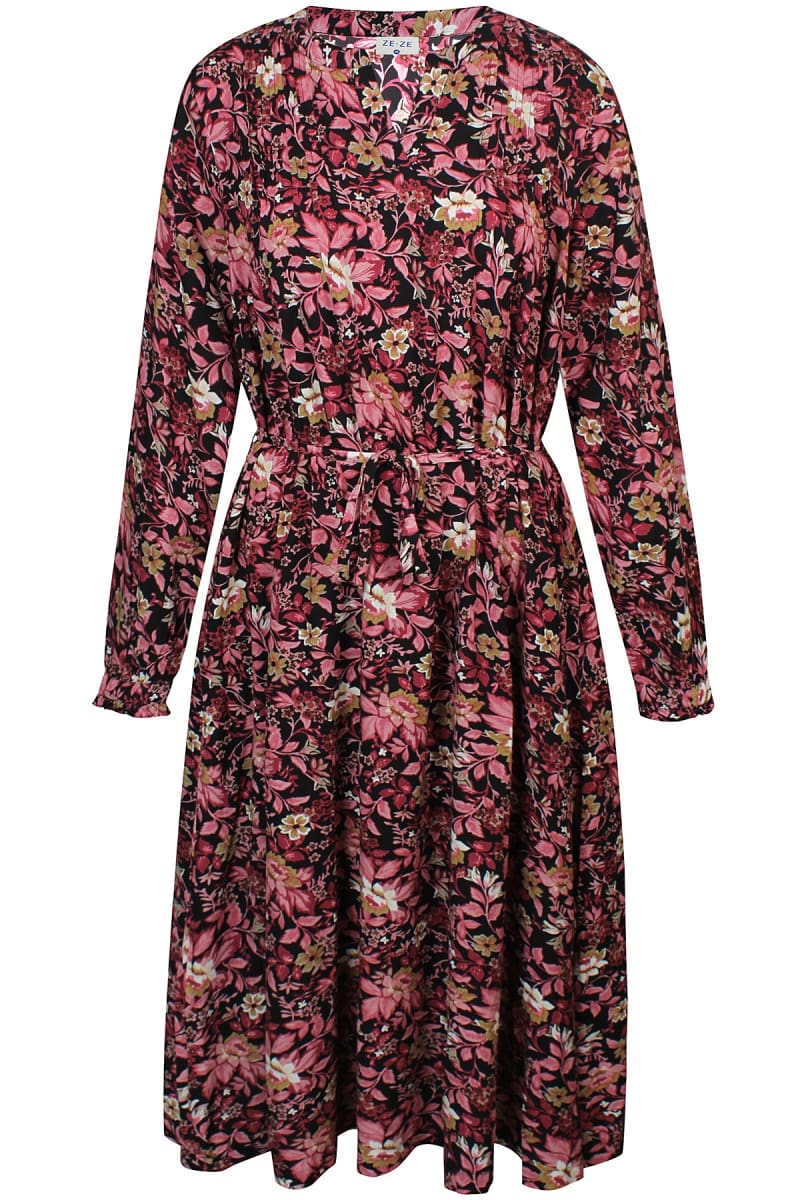 Mekko anabelle zeze kuviollinen mekko S–XXL – kaunis ja mukava mekko, rinnanympärys 108–138 cm, hyvin laskeutuva ja arkeen sopiva valinta