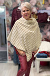 Muhkea poncho alisa | beige | pusero | pikku-riikka