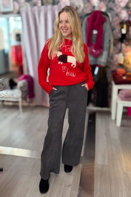 Neulepusero dog | punainen | pusero | pikku-riikka