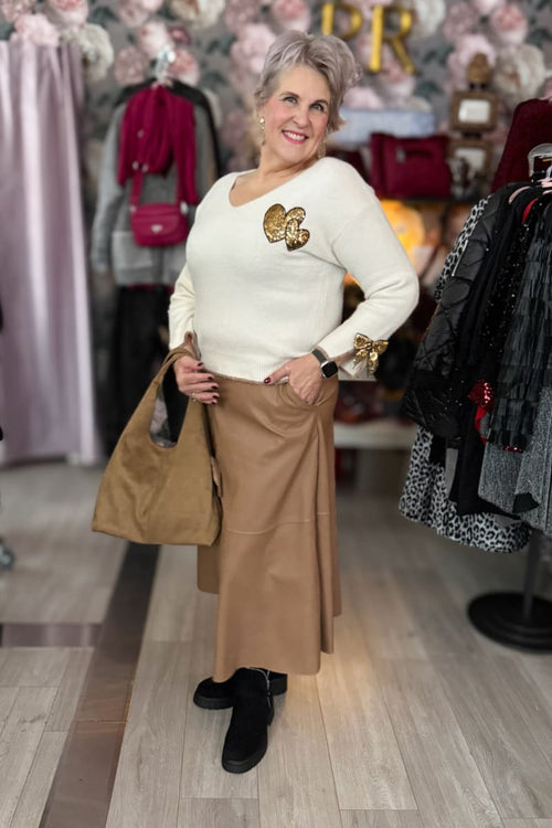 Neulepusero golden bow | pusero | pikku-riikka