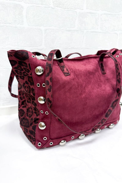 Olkalaukku panther | burgundy | asusteet | pikku-riikka
