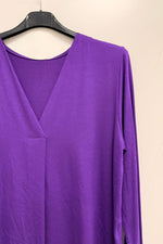 Trikoopusero basic | violetti | pusero | pikku-riikka