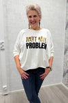 Trikoopusero not my problem | pusero | pikku riikka