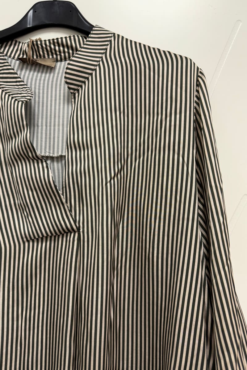 Viskoosipusero stripes | vihreä | pusero | pikku-riikka