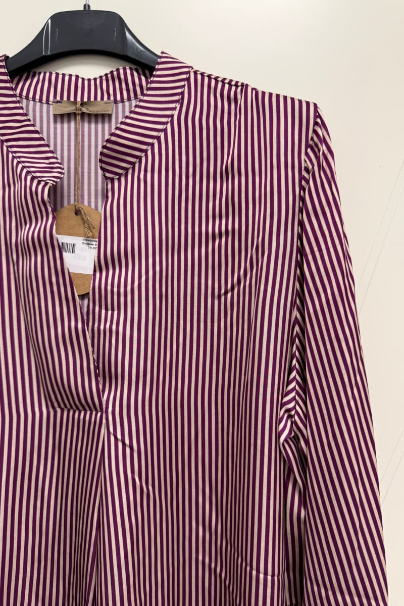 Viskoosipusero stripes | violetti | pusero | pikku-riikka